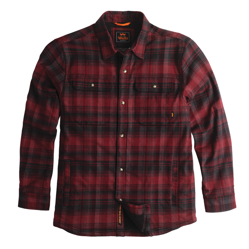Lone Oak Sherpa-Lined Stretch Flannel Jac-Shirt image number 3