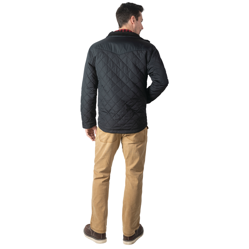BROWNWOOD VINTAGE QUILTED WORK JACKET image number 1