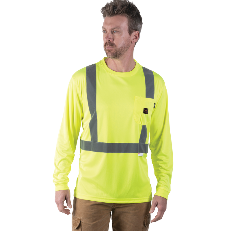 Hi-Vis ANSI II Long Sleeve Safety T-Shirt image number 3