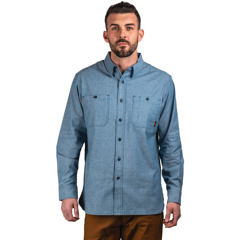 Leroy Mid-Weight Brushed Flannel Work Shirt image number 3