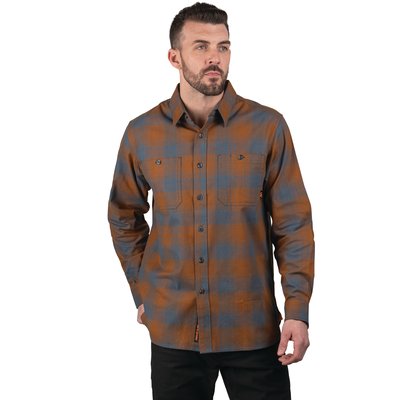 Longhorn Midweight Brushed Flannel Stretch Work Shirt