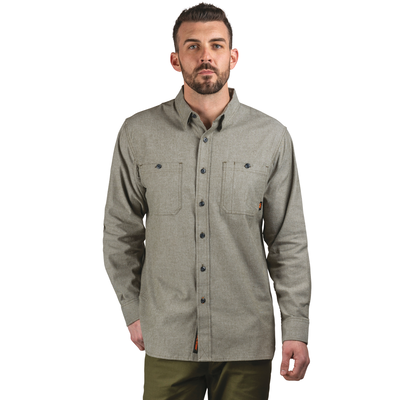 Leroy Mid-Weight Brushed Flannel Work Shirt