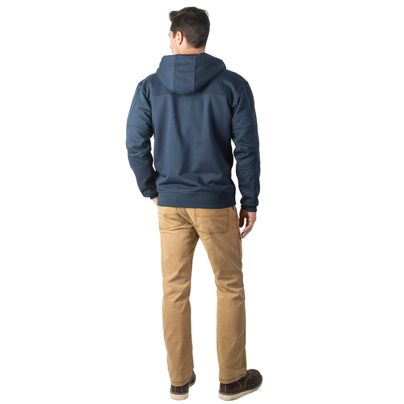 3lb Heavyweight Full Zip DWR Fleece Hoodie image number 3