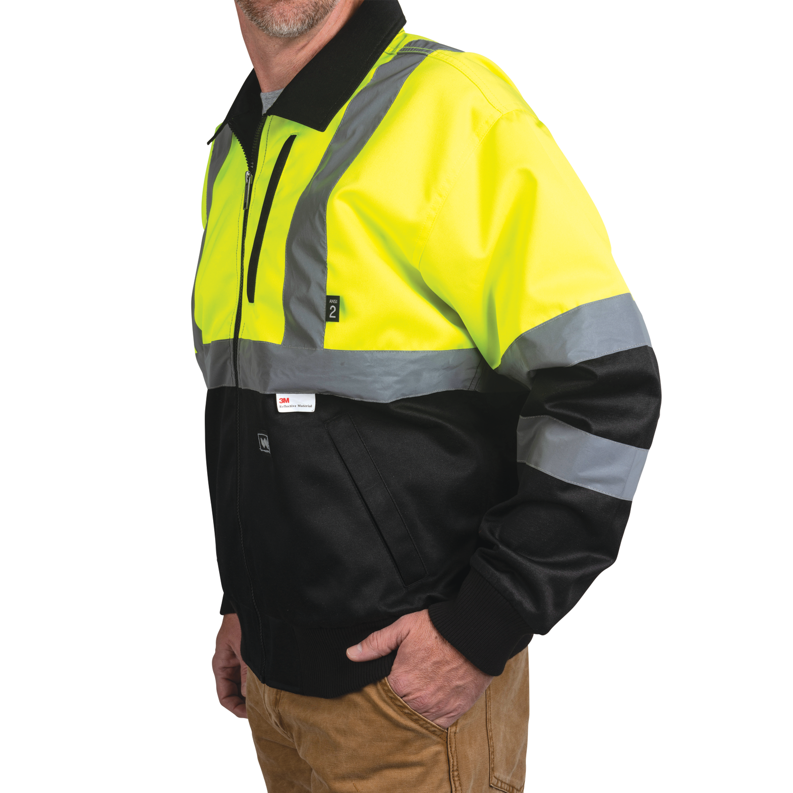 Men's Soft Padded Safety Jacket - Delf | Freezer Work Wear Clothing