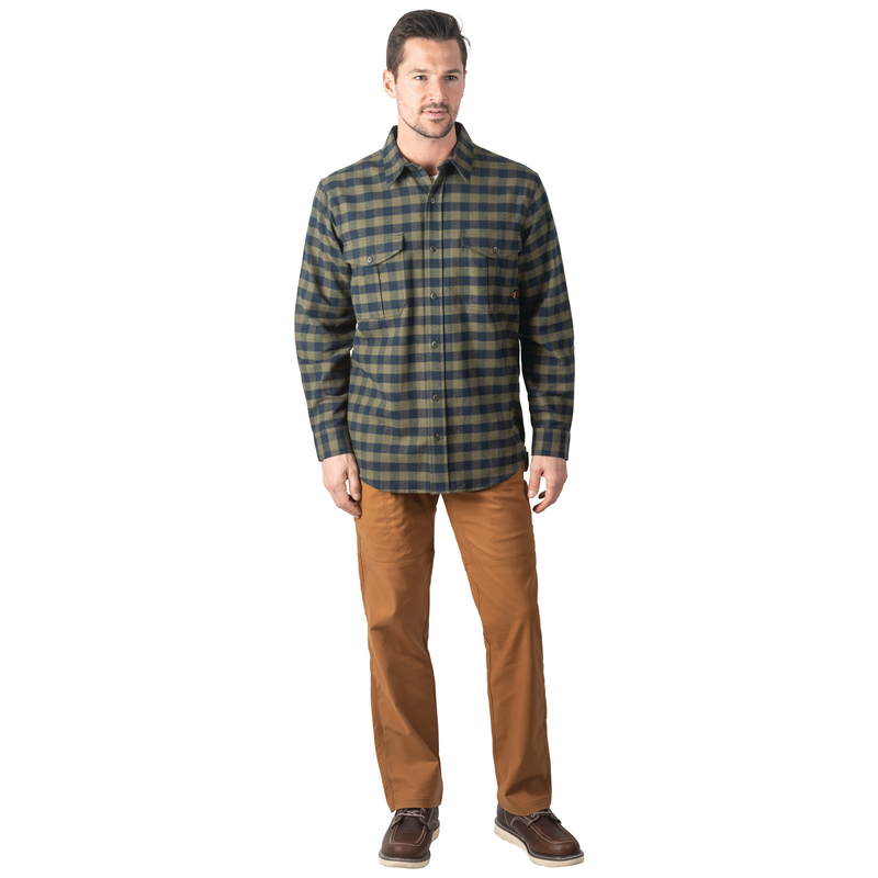 Wagu Heavyweight Brushed Flannel Work Shirt image number 2