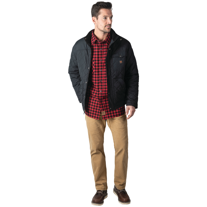 BROWNWOOD VINTAGE QUILTED WORK JACKET image number 0