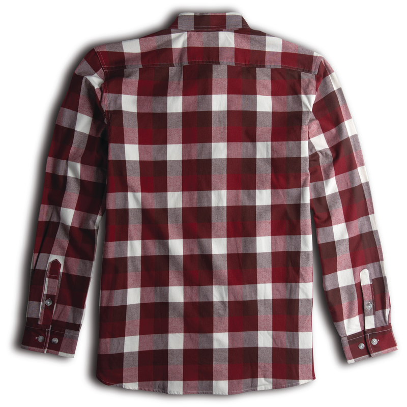Longhorn Midweight Brushed Flannel Stretch Work Shirt image number 1