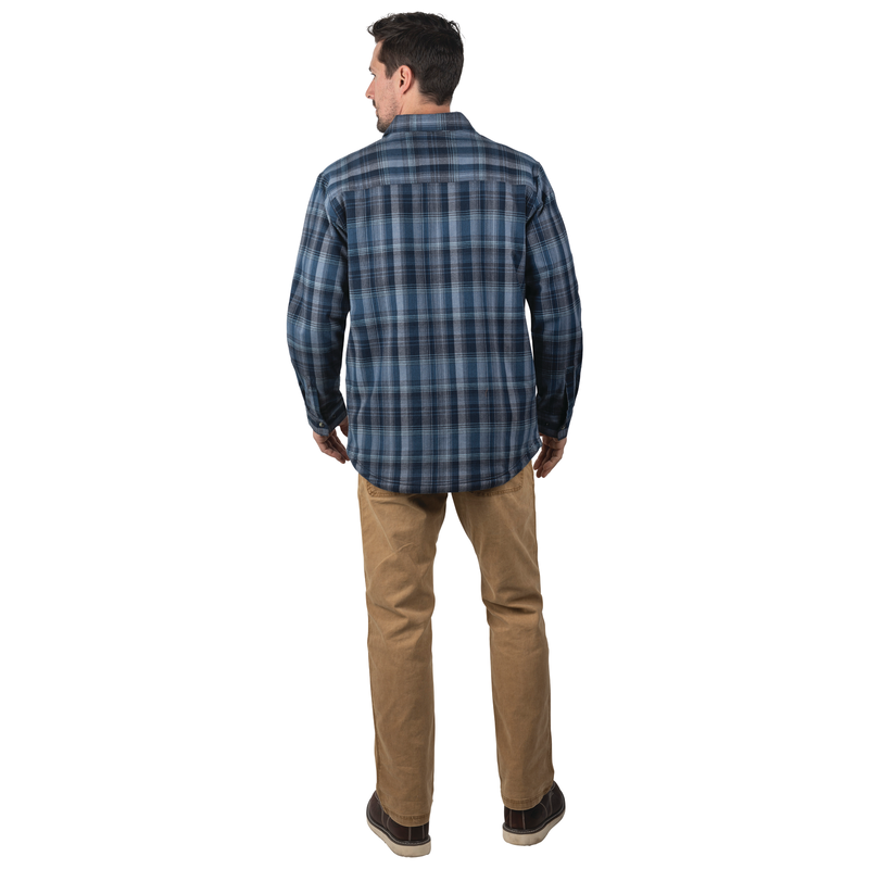 Lone Oak Sherpa-Lined Stretch Flannel Jac-Shirt image number 3