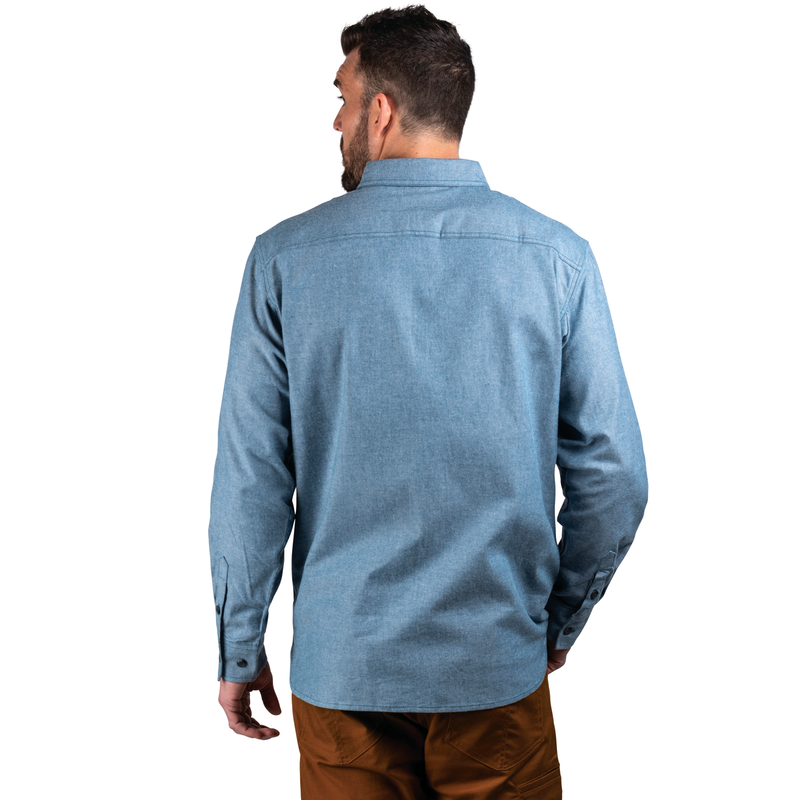 Leroy Mid-Weight Brushed Flannel Work Shirt image number 4