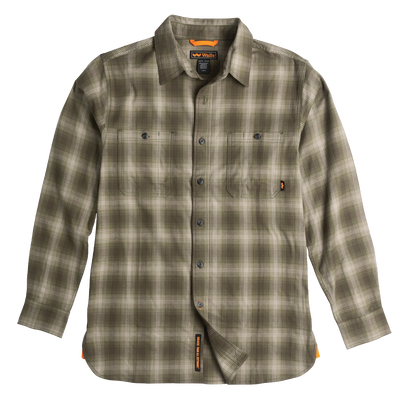 Longhorn Midweight Brushed Flannel Stretch Work Shirt