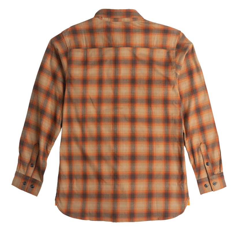 Longhorn Midweight Brushed Flannel Stretch Work Shirt image number 2