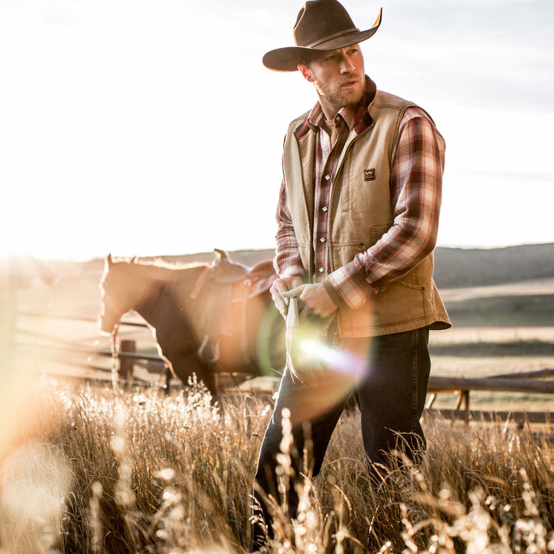 Pecos Worn-In Duck Work Vest image number 3