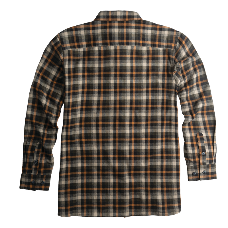 Longhorn Midweight Brushed Flannel Stretch Work Shirt image number 2