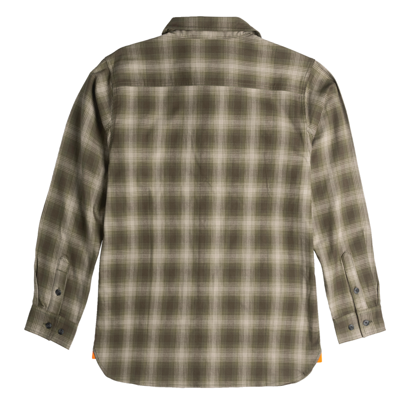 Longhorn Midweight Brushed Flannel Stretch Work Shirt image number 1